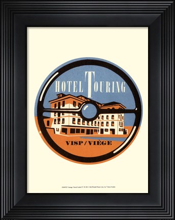 Framed Vintage Travel Label IV Print