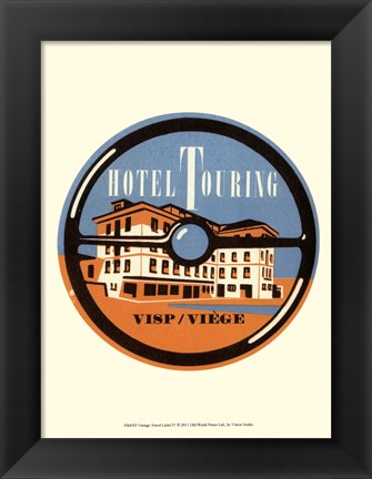 Framed Vintage Travel Label IV Print