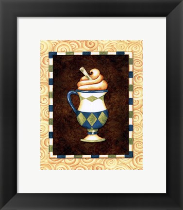 Framed Mocha Lattee III Print