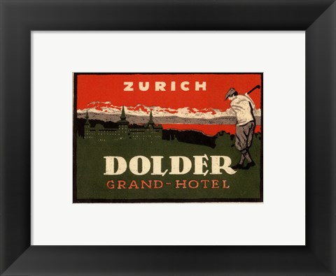 Framed Vintage Travel Label VIII Print