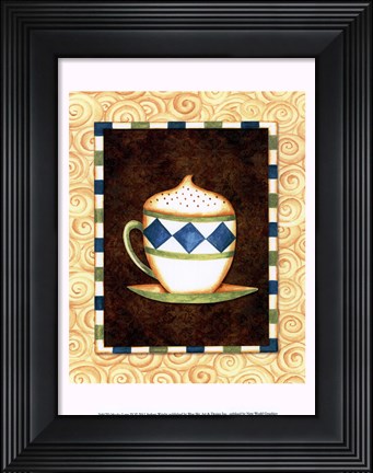 Framed Mocha Lattee IV Print