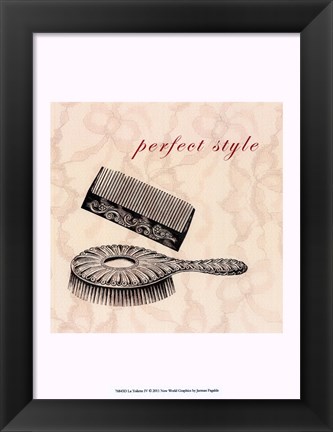 Framed La Toilette IV Print