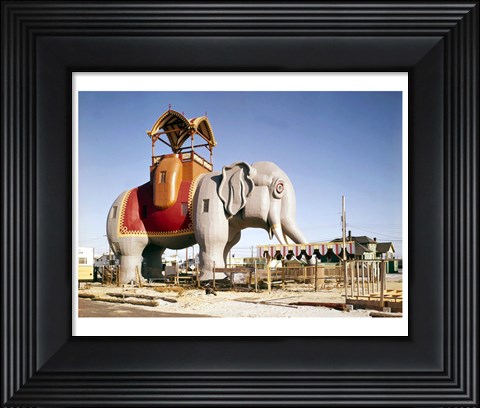 Framed Lucy the Margate Elephant HABS NJ Print