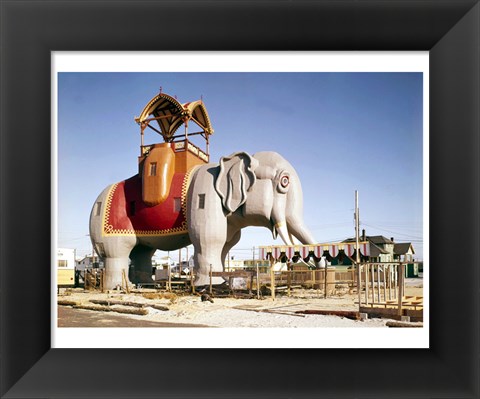 Framed Lucy the Margate Elephant HABS NJ Print