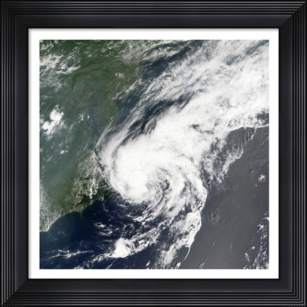 Framed Tropical Storm Beryl formed in the Northwestern Atlantic on July 18, 2006 Print