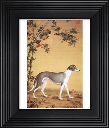 Framed Greyhound by Bamboo Print