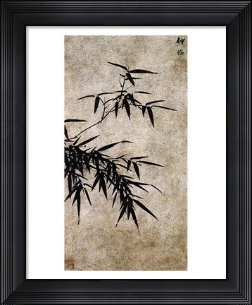 Framed Xia Chang- Ink Bamboo Print