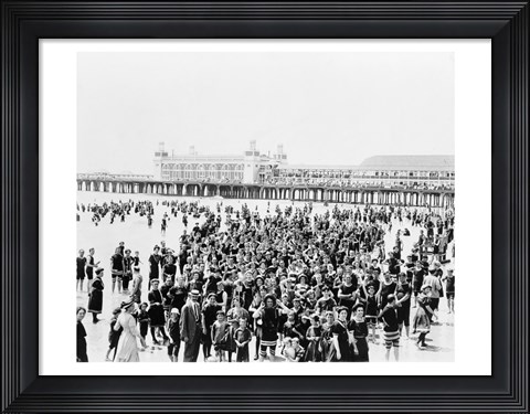 Framed Atlantic City Pier Print