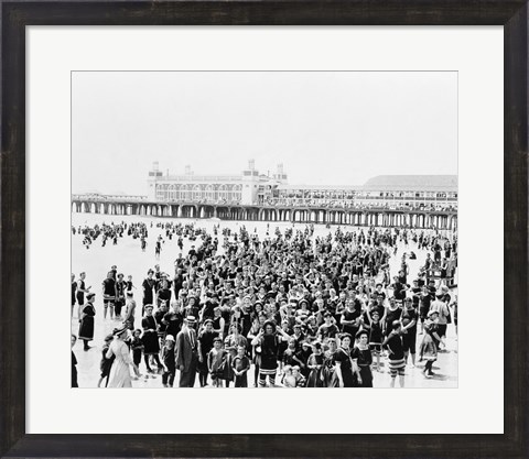 Framed Atlantic City Pier Print