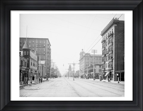 Framed Atlantic Avenue, Atlantic City, NJ Print