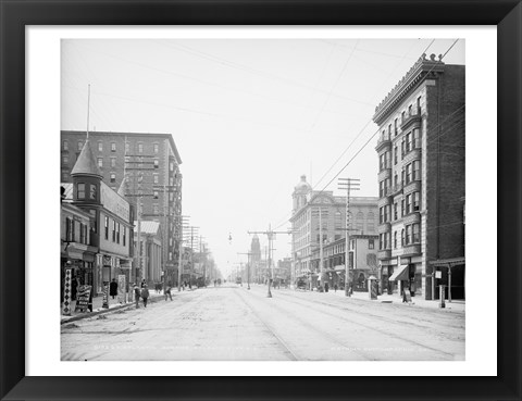 Framed Atlantic Avenue, Atlantic City, NJ Print