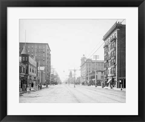 Framed Atlantic Avenue, Atlantic City, NJ Print