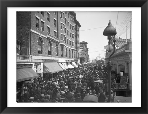 Framed Atlantic Avenue, Atlantic City, NJ Print