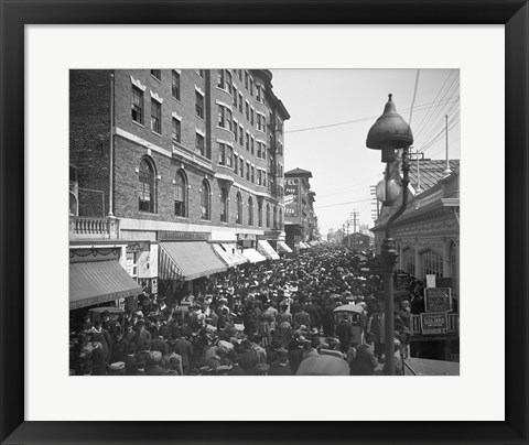 Framed Atlantic Avenue, Atlantic City, NJ Print