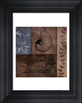 Framed Coastal Inspiration V Print