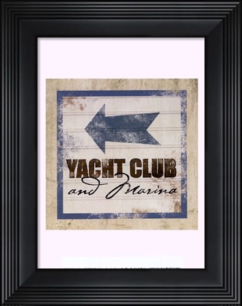 Framed Beach Signs IX Print