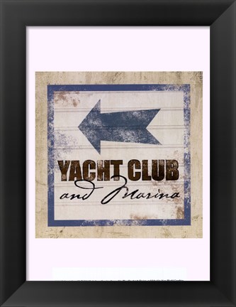 Framed Beach Signs IX Print