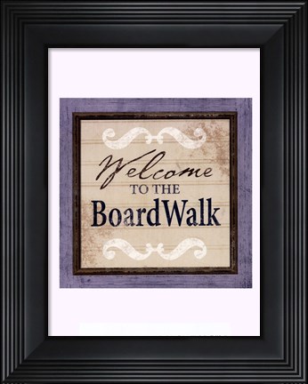 Framed Beach Signs XI Print