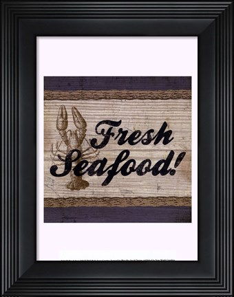 Framed Beach Signs XII Print