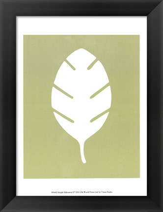 Framed Simple Silhouette II Print