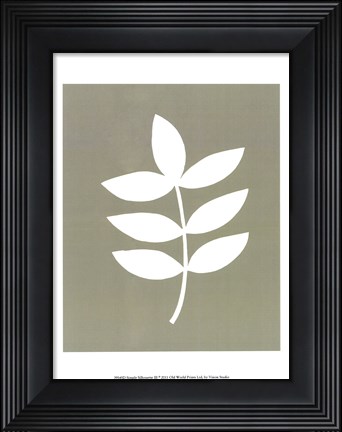 Framed Simple Sihouette III Print