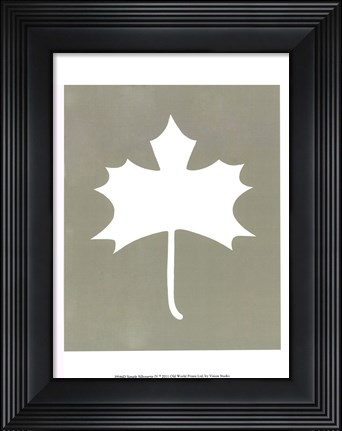 Framed Simple Sihouette IV Print