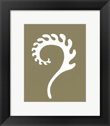 Framed Simple Silhouette V Print