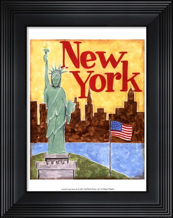 Framed New York (A) Print