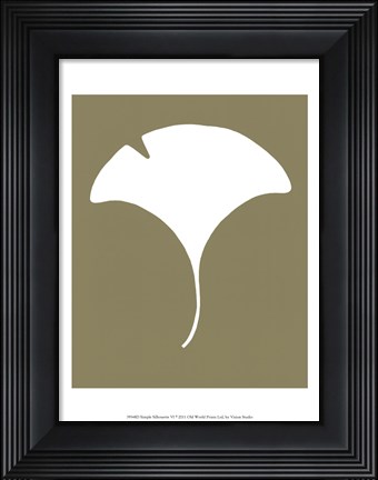 Framed Simple Silhouette VI Print