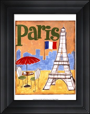 Framed Paris (A) Print