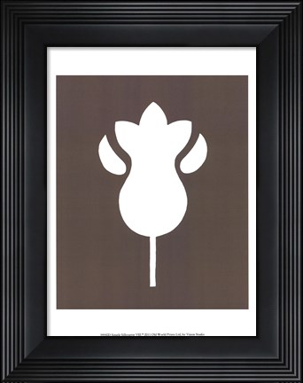 Framed Simple Silhouette VIII Print