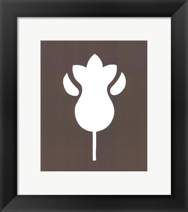 Framed Simple Silhouette VIII Print