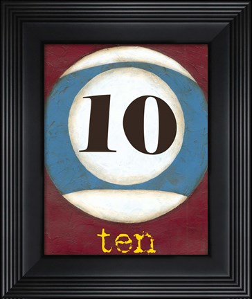 Framed Graphic Pool X Print