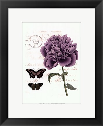 Framed Small Vintage Floral IV Print