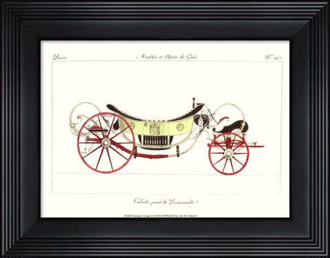 Framed Antique Carriage II Print