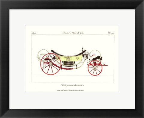 Framed Antique Carriage II Print