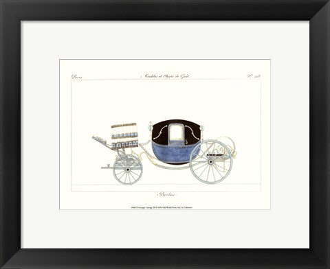 Framed Antique Carriage III Print