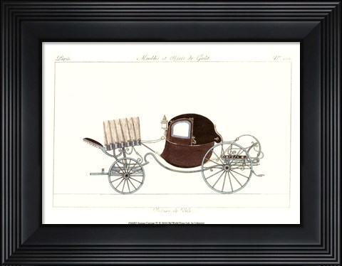 Framed Antique Carriage IV Print