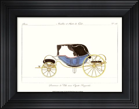 Framed Antique Carriage V Print