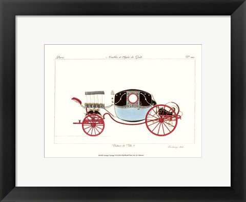 Framed Antique Carriage VI Print