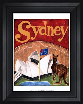 Framed Sydney (A) Print
