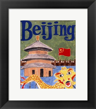 Framed Bejing (A) Print