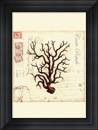 Framed Small Romance du Mer I Print