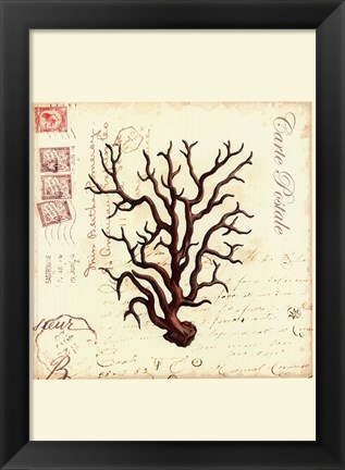 Framed Small Romance du Mer I Print