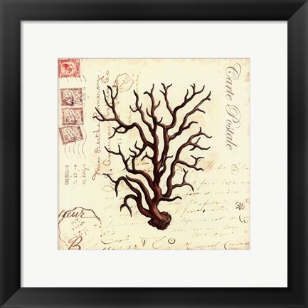 Framed Small Romance du Mer I Print