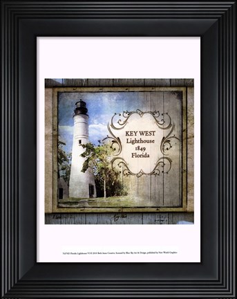 Framed Florida Lighthouse VI Print
