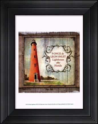Framed Florida Lighthouse VIII Print