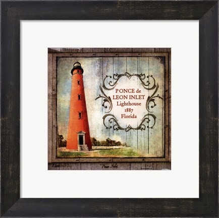 Framed Florida Lighthouse VIII Print