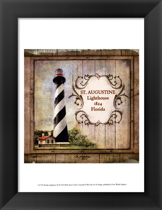 Framed Florida Lighthouse IX Print