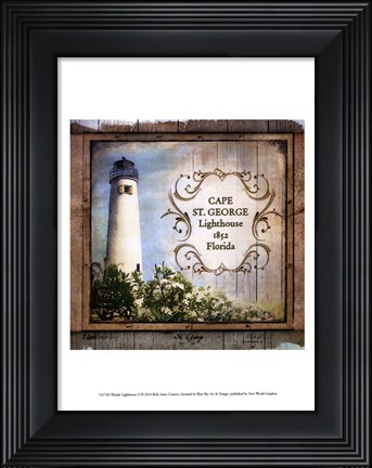 Framed Florida Lighthouse X Print